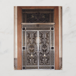 Decoratieve poorten van Galerie d'Apollon in Briefkaart