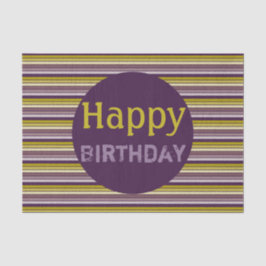 Decoratieve pruim en goud tissuepapier