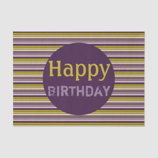 Decoratieve pruim en goud tissuepapier (Voorkant)