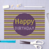 Decoratieve pruim en goud tissuepapier (Craft)