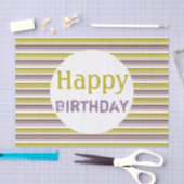 Decoratieve pruim en gouden streep tissuepapier (Craft)