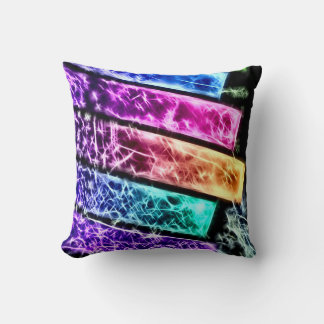 Decoratieve Rainbow Keys Fractal Pluche Sierkussen