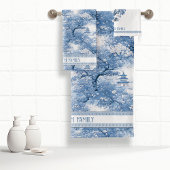 Decoratieve rand Chinoiserie Patroon ID1094 Bad Handdoek