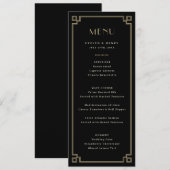 Decoratieve rand Elegant menu (Voorkant / Achterkant)