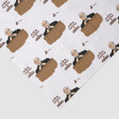 Decoratieve rechter met betrekking tot weefselpapi tissuepapier (Detail)