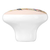 Decoratieve Redstart Vogel Keramische Knop (Zijkant)