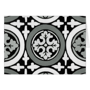 Decoratieve renaissance Rosette Tile Design