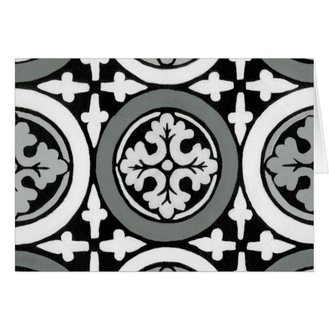 Decoratieve renaissance Rosette Tile Design (Voorkant Horizontaal)