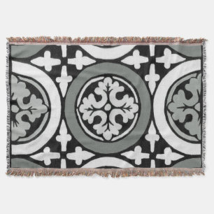 Decoratieve renaissance Rosette Tile Design Deken