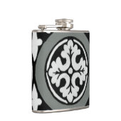 Decoratieve renaissance Rosette Tile Design Heupfles (Rechts)