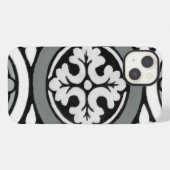 Decoratieve renaissance Rosette Tile Design iPhone Hoesje (Achterkant horizontaal)