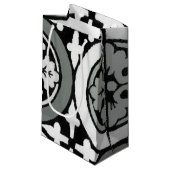 Decoratieve renaissance Rosette Tile Design Klein Cadeauzakje (Voorkant Gekanteld)