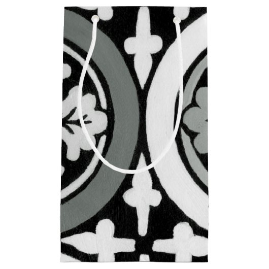Decoratieve renaissance Rosette Tile Design Klein Cadeauzakje (Voorkant)
