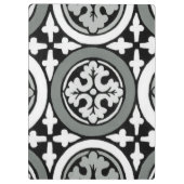 Decoratieve renaissance Rosette Tile Design Klembord (Achterkant)