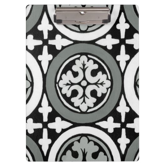 Decoratieve renaissance Rosette Tile Design Klembord (Voorkant)