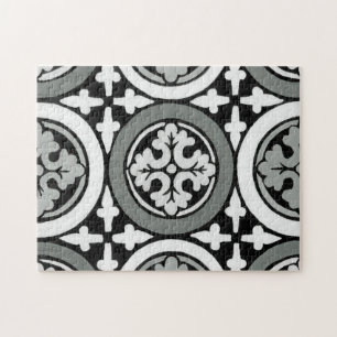 Decoratieve renaissance Rosette Tile Design Legpuzzel