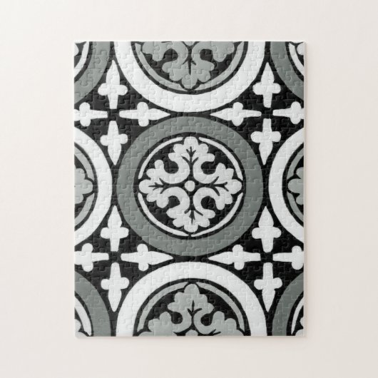 Decoratieve renaissance Rosette Tile Design Legpuzzel (Verticaal)