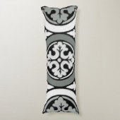 Decoratieve renaissance Rosette Tile Design Lichaamskussen (Voorkant Verticaal)