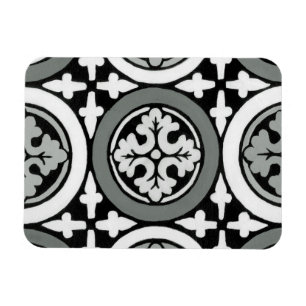 Decoratieve renaissance Rosette Tile Design Magneet