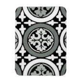 Decoratieve renaissance Rosette Tile Design Magneet (Verticaal)
