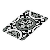 Decoratieve renaissance Rosette Tile Design Magneet (Linkerzijde)