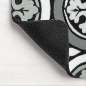 Decoratieve renaissance Rosette Tile Design Muismat (Hoek)