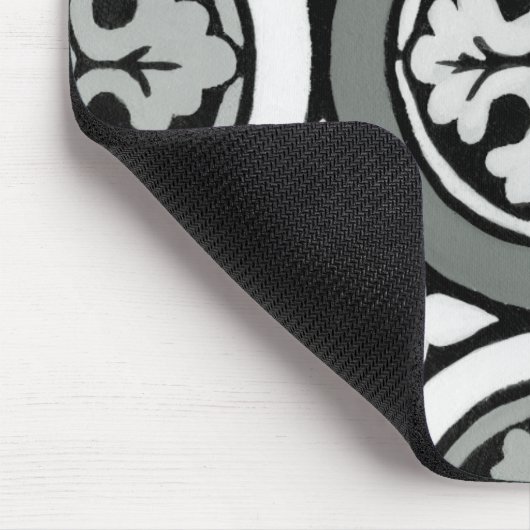 Decoratieve renaissance Rosette Tile Design Muismat (Hoek)