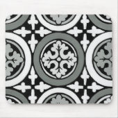 Decoratieve renaissance Rosette Tile Design Muismat (Voorkant)