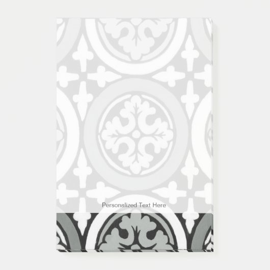 Decoratieve renaissance Rosette Tile Design Post-it® Notes (Voorkant)