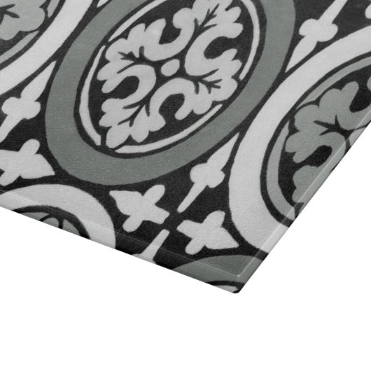 Decoratieve renaissance Rosette Tile Design Snijplank (Hoek)