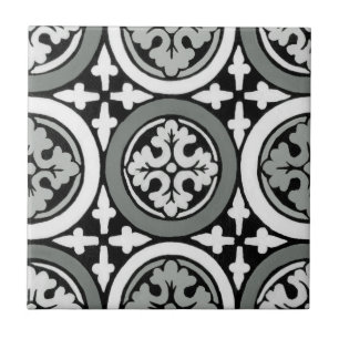 Decoratieve renaissance Rosette Tile Design Tegeltje