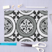 Decoratieve renaissance Rosette Tile Design Tissuepapier (Craft)