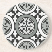 Decoratieve renaissance Rosette Tile Design Zandsteen Onderzetter (Voorkant)