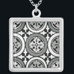 Decoratieve renaissance Rosette Tile Design Zilver Vergulden Ketting<br><div class="desc">Shakespeare zou graag dit decoratieve renaissance rosette tegelontwerp in zijn huis hebben geplaatst. Om er één te kopen of twee te kopen,  dat is de vraag! Voor alle ventilatoren van bladeren en design van bladzijden!</div>
