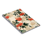 Decoratieve rode en witte bessen ontwerp notitieboek (Rechterzijde)