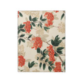 Decoratieve rode en witte bessen patroon notitieblok (Linkerzijde)