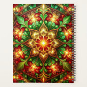 Decoratieve Rode Groene Feestdagen Planner (Achterkant)