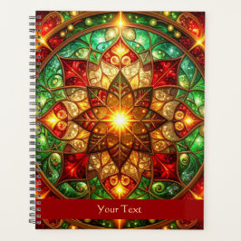 Decoratieve Rode Groene Feestdagen Planner