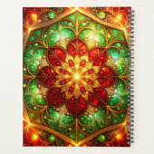 Decoratieve Rode Groene Feestdagen Planner (Achterkant)