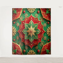 Decoratieve rode groene feestelijke achtergrond