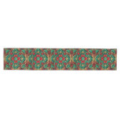 Decoratieve rode groene feestelijke tafelloper (Horizontaal)