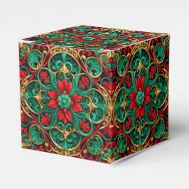 Decoratieve Rode Groene Vakantie Cadeaudoos Bedankdoosjes