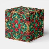 Decoratieve Rode Groene Vakantie Cadeaudoos Bedankdoosjes (Achterkant)