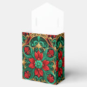 Decoratieve Rode Groene Vakantie Cadeaudoos Bedankdoosjes (Geopend)