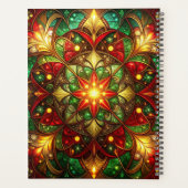Decoratieve Rode Groene Vakantie Planner (Achterkant)