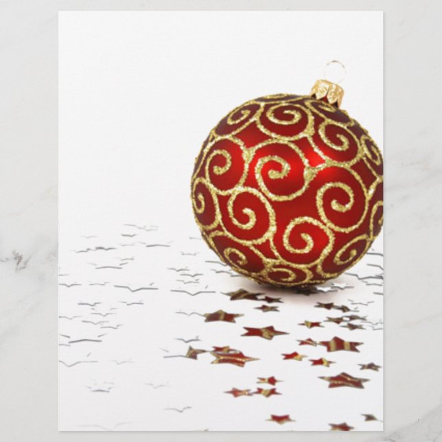 Decoratieve rode kerstballen (Voorkant)