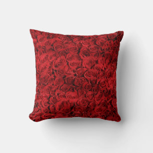 Decoratieve  rode roze Floral Kussen