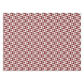 Decoratieve rood & wit driehoeken & checkers ontwe tafelkleed (Voorkant (Horizontaal))