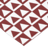 Decoratieve rood & wit driehoeken & checkers ontwe tafelkleed (Gekanteld)
