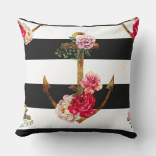 Decoratieve roos-anker kussen